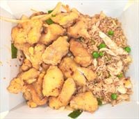 Chicken Rice with Salt Pepper Chicken